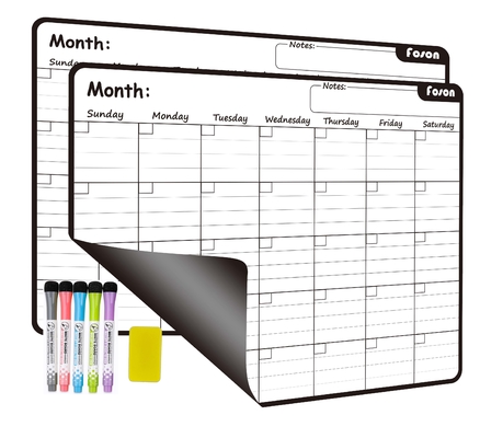 Προσαρμοσμένο μαγνητικό ημερολόγιο Whiteboard ημερολογιακών ψυγείων ψυγείων μηνιαίο