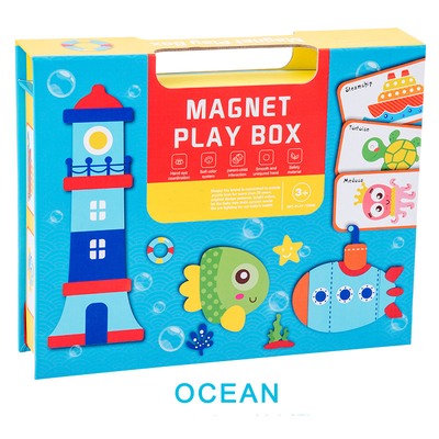 Εκπαιδευτικά παιδιών μαγνητικά ζωικά παιχνίδια εκμάθησης γρίφων ωκεάνια προσχολικά για 6 έτος - olds