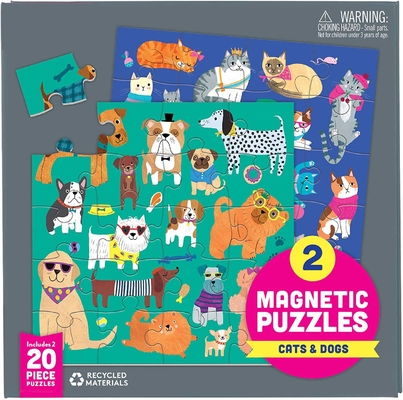 Μαγνητικός γρίφος 6,5 X 6,5 τορνευτικών πριονιών σκυλιών γατών» πολύχρωμος