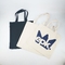 Προσαρμοσμένη Gusset βαμβακιού λογότυπων τσάντα αγορών για το δώρο προώθησης