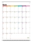 Κάθετο ημερολόγιο Whiteboard για μηνιαίο αρμόδιο για το σχεδιασμό ψυγείων ψυγείων το μαγνητικό