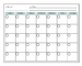 Το παχύ οριζόντιο μαγνητικό ξηρό ημερολόγιο αρμόδιων για το σχεδιασμό ψυγείων μηνιαίο σβήνει τον πίνακα 16,9 Χ 13inch