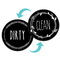 Εξατομικευμένος μαγνητών κύκλων βρώμικος στόχος σημαδιών πλυντηρίων πιάτων καθαρός