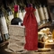 Επαναχρησιμοποιήσιμες τυπωμένες Drawstring τσάντες δώρων τσαντών γιούτας για το κρασί